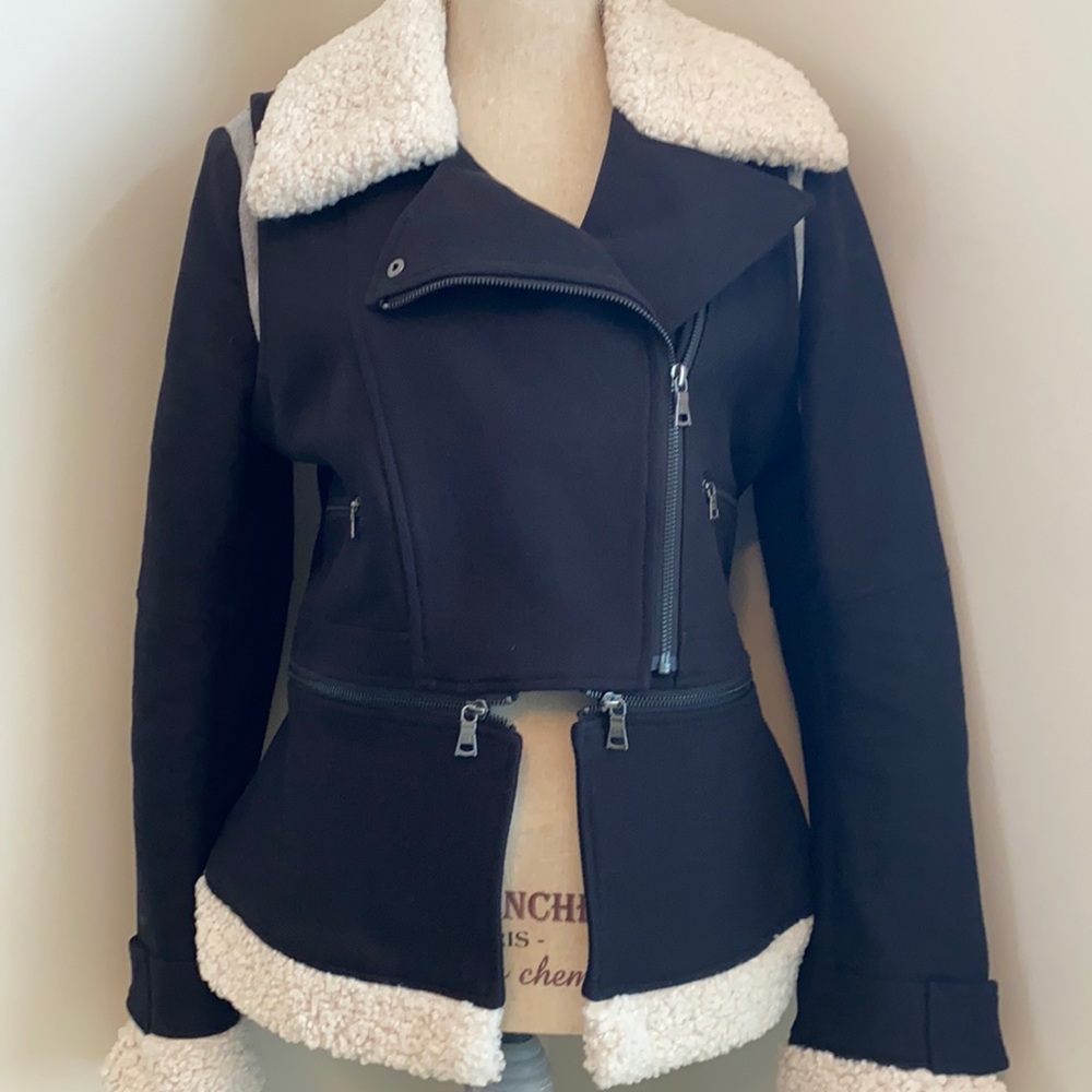 BCBG MaxAzria Moto style jacket